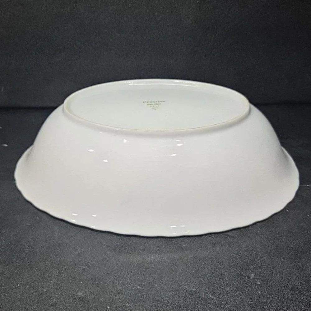 Creative Fine China Regency Rose Oval Serving Bowl, Vintage Porcelain Serveware